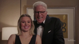 Good Place Eleanor and Michael maniac laugh [S04ep07]