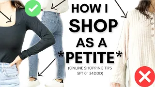 HOW I SHOP AS A *PETITE* WITH A FULLER CHEST SIZE! / Online Shopping Tips / 5ft 0''