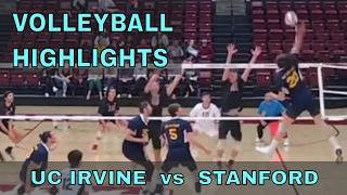 UC Irvine vs Stanford HIGHLIGHTS Men's Volleyball (3/31/17)