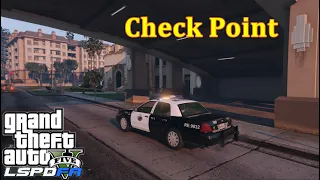 GTA 5 LSPDFR# نقطة تفتيش مود الشرطه