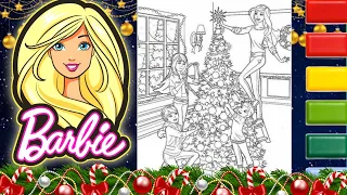 Barbie Coloring Video #125 | Barbie : A Perfect Christmas Coloring Page