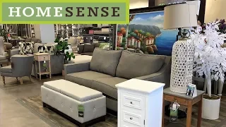 HOME SENSE FURNITURE SOFAS CHAIRS HOME DECOR - SHOP WITH ME SHOPPING STORE WALK THROUGH 4K