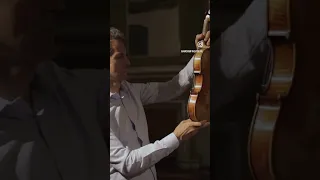 Luiz Amorim and Francesca Dego in Genova comparing our Cannone with Paganini’s one 💫🎻
