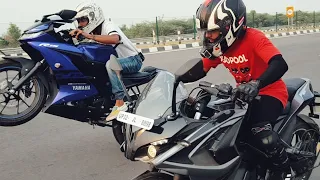 Yamaha R15 V3 VS PULSAR RS200 RACE | TOP END | Highway Battle