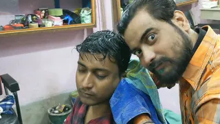 Ear cracking and Neck cracking | Head & Body massage asmr by biswajit barber