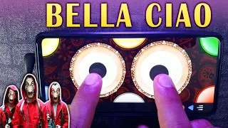 Bella Ciao Remix on Mobile Piano | Walk Band App | Intrumental Ringtone | Tabla + Drum | Money Heist