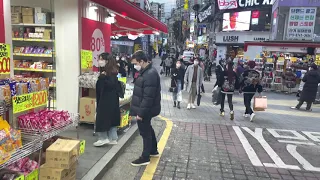 《4K》Walk Korea - Hongdae Playground (Winter)2021