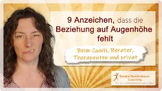 🦋 9 Anzeichen, dass die Beziehung auf Augenhöhe fehlt