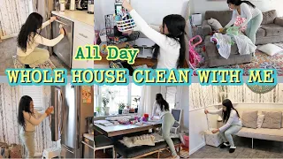 ALL DAY WHOLE HOUSE CLEAN WITH ME 2022 || EXTREME CLEANING MOTIVATION