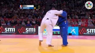 Judo Grand Slam Paris 2013: Teddy RINER (FRA) - Oscar BRAYSON (CUB) Semi Final [+100kg]