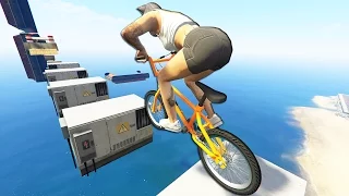 GTA 5 EPIC BMX STUNTS Race #11 (GTA 5 PC Stunts)