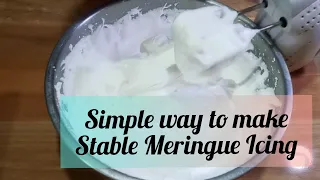 Meringue Icing Recipe | simple way how to make meringue icing