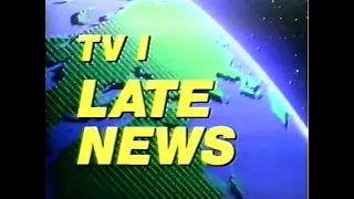 TV1 late news English bulletin - 1986 - South Africa