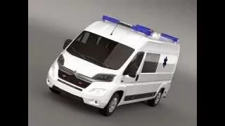 3D Model Citroen Jumper Ambulance 2015 at 3DExport.com