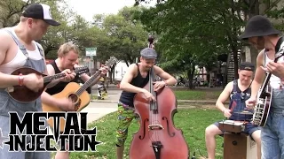 AC/DC "You Shook Me All Night Long" By STEVE 'N' SEAGULLS at SXSW 2016 | Metal Injection