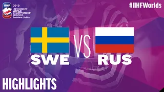 Sweden vs. Russia - Game Highlights - #IIHFWorlds 2019