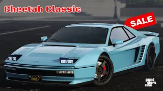 GTA Online Ferrari Testarossa | Cheetah Classic Clean Customization & Review | SALE!