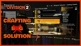 TOM CLANCY'S THE DIVISION 2 CRAFTING MATERIALS SOLUTION