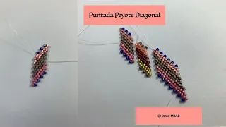 Puntada Peyote Diagonal (Diagonal Peyote Stitch)