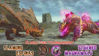 Scorned Magnamalo VS Flaming Espinas Turf War Deathmatch | Elder Tier Tournament MH Sunbreak