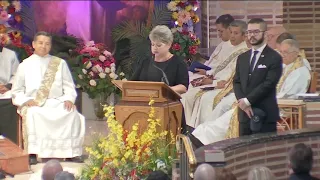 Luis Alvarez' sister delivers eulogy at his funeral