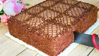 Chocolate cake in 15 minutes! DELICATE and VERY DELICIOUS. Simple recipe!