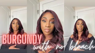 BLACK TO BURGUNDY!!!!! LOVE LOVE LOVE THIS WATERCOLOR METHOD|CHINA LACE WIG COUPON INSIDE!!!!!!!