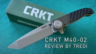 CRKT M40 02 Review - Kit Carson Design with innovative Deadbolt Lock!