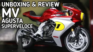 UDAH LAMA GA UPLOAD 😭/REVIEW AND UNBOXING DIECAST MOTORCYCLE WELLY MV AGUSTA SUPERVELOCE SCALE 1/12