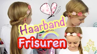 3 Frisuren für´s Haarband✿ Haarbandfrisuren✿coole Mädchen Zöpfe&Frisuren