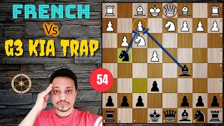 Chess Trap 54 (French vs g3 KIA Trap)