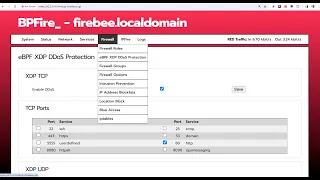 Enable IPFire ePBF XDP DDoS from WebUI