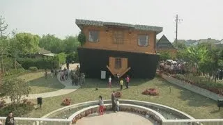 Amazing upside down house opens to the public in Shanghai