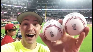 Catching TWO HOME RUNS at the 2019 HR Derby at Progressive Field