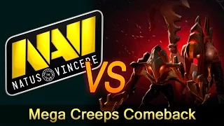 NaVi epic Mega Creeps Comeback vs HR