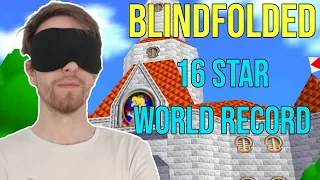 BLINDFOLDED 16 Star Speedrun WORLD RECORD Super Mario 64 in 23:17 by Bubzia (OLD WR)