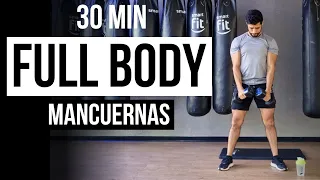 Rutina FULL BODY con mancuernas en casa 🔥 30 minutos de entrenamiento CUERPO COMPLETO