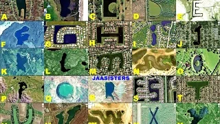 ALPHABET LAKES IN THE WORLD IN GOOGLE EARTH PART ONE#alphabet #letters #lake #water #googleearth