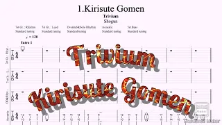 [Screen Tab] Trivium / Kirisute Gomen (Guitar&Bass)