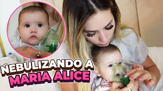 ESTAMOS TENDO QUE FAZER NEBULIZAÇÃO NA MARIA ALICE!!