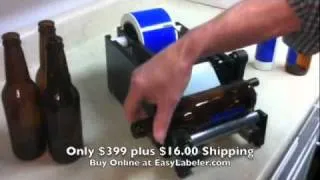 Easy Labeler Manual Bottle Label Applicator Machine - $399