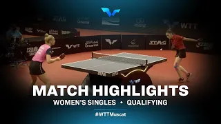 Ece Harac vs Adina Diaconu | WS | WTT Contender Muscat 2022 (Qual)