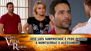 OQAVMR - José Luís pede perdão á Montserrat por ter sequestrado Luísa e surpreende Alessandro
