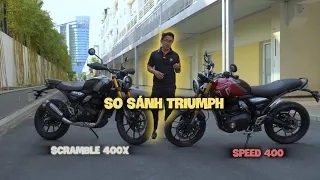 Đánh giá chi tiết bộ đôi Triumph Speed 400 và Scrambler 400X vừa ra mắt tại Việt Nam | 2banh Review