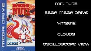 Mr. Nuts; SEGA Mega Drive Clouds Oscilloscope View