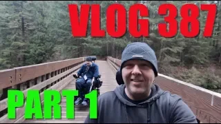 VLOG 387 PART 1: Trail run and NEW CHAIR!!