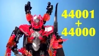 LEGO 44001 Pyrox + 44000 Furno XL Hero Factory Brain Attack Technic Combi Review - BrickQueen