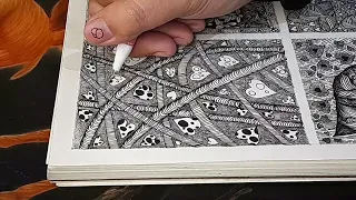 pattern 13 || very simple zentangle art pipes and love pattern || love pattern zentangle art