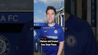 Chelsea and Arsenal Fans Swap Places #shorts