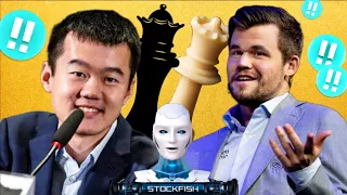 Magnus Played a Brilliant Chess Game with Ding Liren | Magnus Vs Ding | Fide chess | Gotham chess